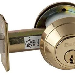 Schlage B662P 605 C123 Keyway B600 Series B600 Grade 1 Deadbolt Lock, Double Cylinder Function, C Keyway, Bright Brass Finish