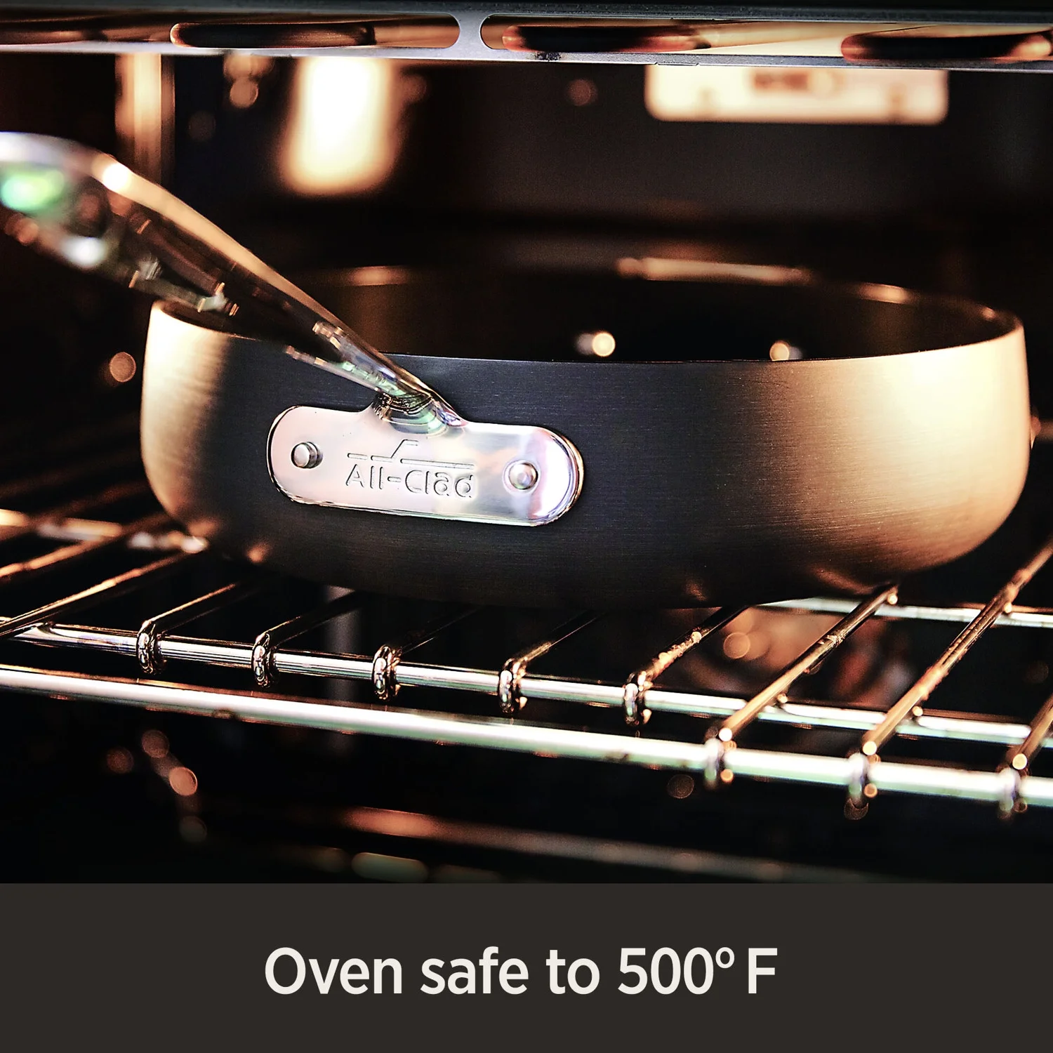 All-Clad E7853364 HA1 Hard Anodized Nonstick Dishwasher Safe PFOA Free Saute Pan Cookware, 4-Quart, Black - Image 5