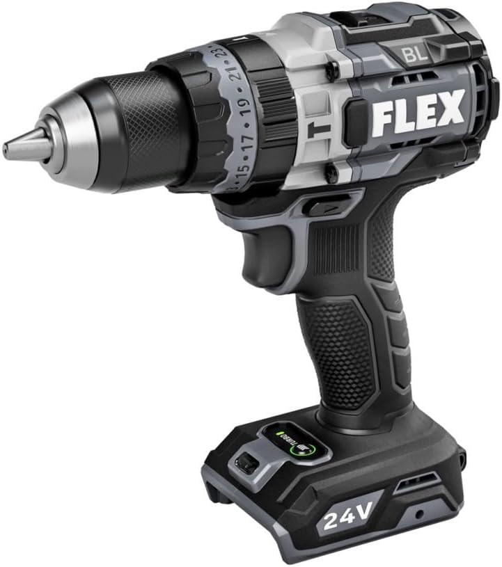 FLEX 24V Brushless Cordless 1/2-Inch 1,400 In-Lbs Torque 2-Speed Hammer Drill Turbo Mode Kit with 6.0Ah Stacked Lithium Battery and 280W Rapid Charger – FX1271T-1H - Image 10