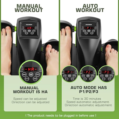 ANCHEER Under Desk Elliptical Machine – Quiet Pedal Exerciser for Seniors, Office & Home, Low-Impact Seated Leg Workout Equipment, Smart LCD Display, Remote Control - Image 35