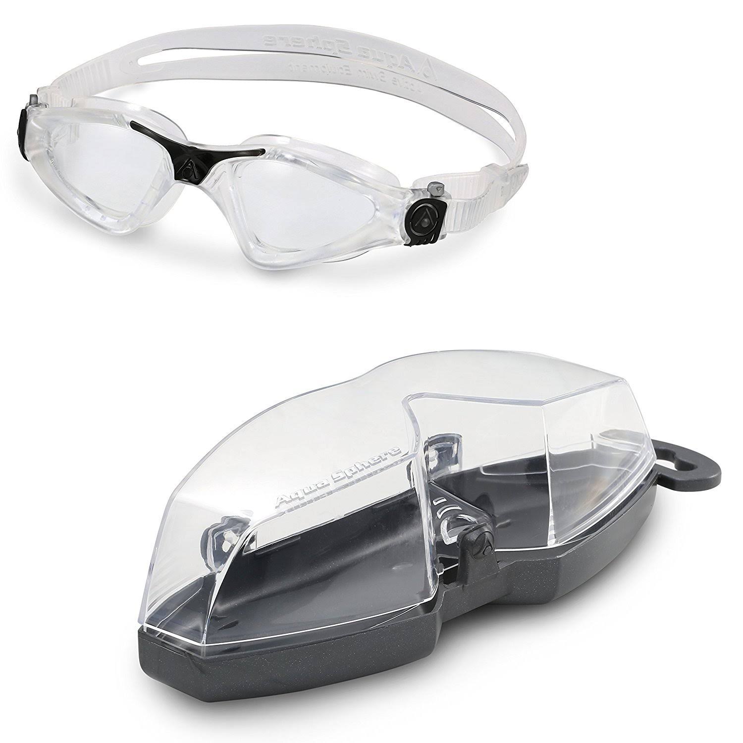 Aqua Sphere Kayenne Goggle with Clear Lens, Clear/Black, Regular - Image 3