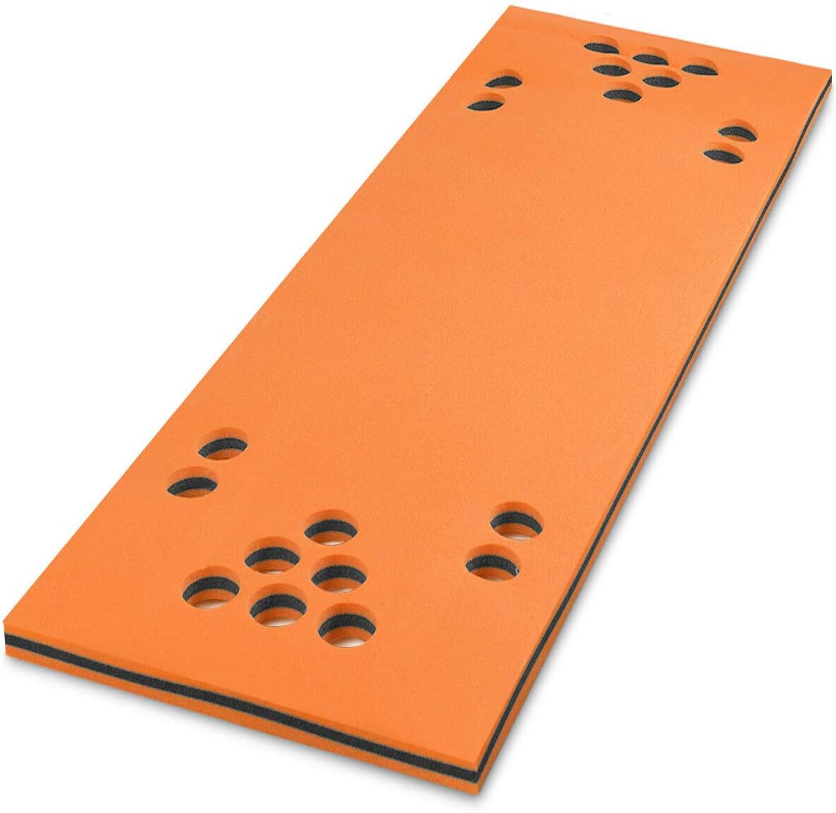 Goplus Floating Pong Table, 3-Layer Tear-Resistant Foam Water Pad Mat with Cup Holes for Lake Pool Game